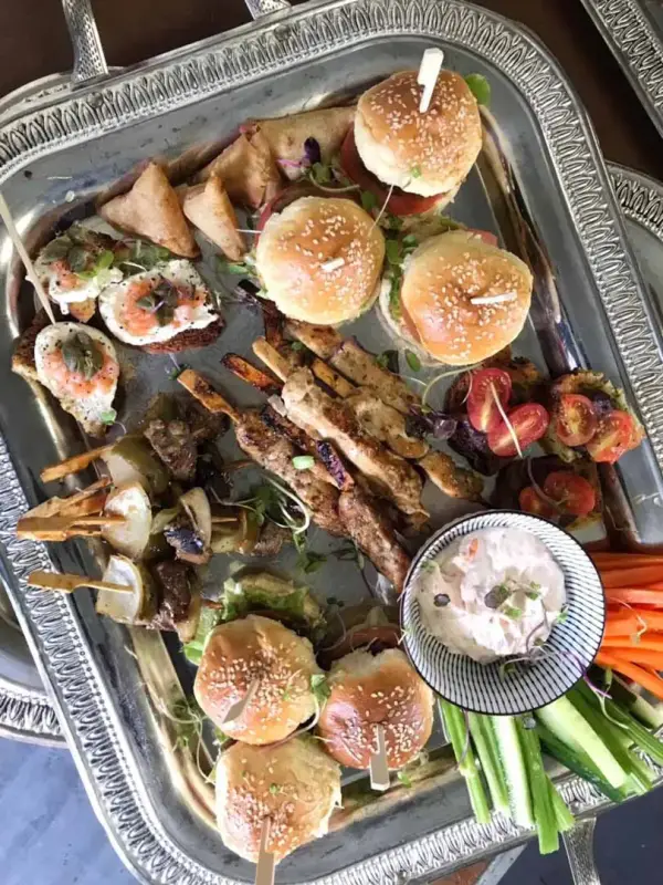 Canapé platter by Quench x Como