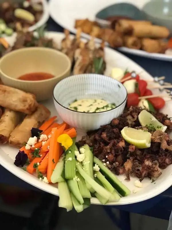 Canapé platter by Quench x Como